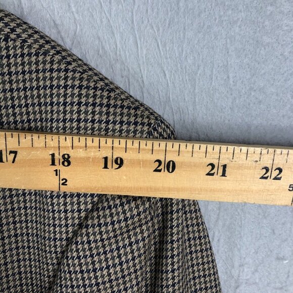 Vintage Pendleton Blazer Mens 42L Brown Houndstooth Wool Sport Coat Jacket - Picture 6 of 16